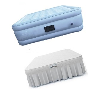 Best Choice King Size Inflatable Raised Air Bed Mattress with Fitted Sheet, 600 lb. weight capacity.