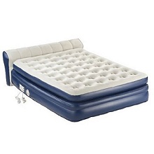 Coleman AeroBed Queen Inflatable Air Mattress Bed with Full Headboard.