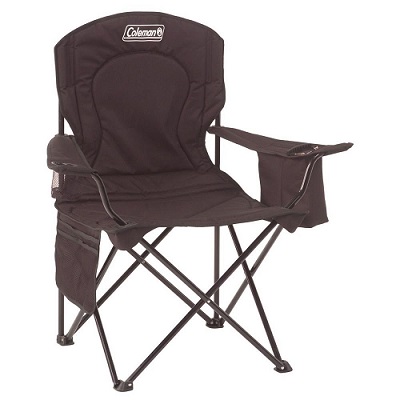 Coleman Camping Oversized Quad Chair with Cooler and supports up to 300 lbs.