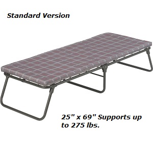 Comfortable Coleman COmfortSmart Portable Folding Guest Bed / Camping Cot with Mattress.