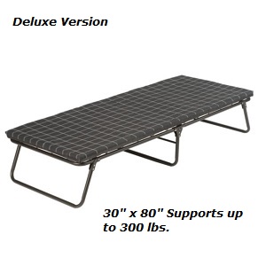 Coleman 30 x 80 ComfortSmart Deluxe Portable Folding Cot Bed Mattress Heavy Duty, Fold up bed for Guests or just extra bed space.