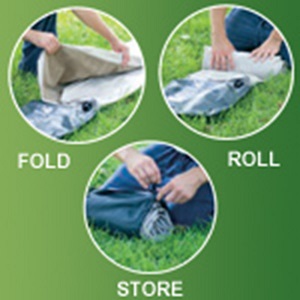 Handy Coleman Packable SUV Air Mattress Fold, Roll and Store.