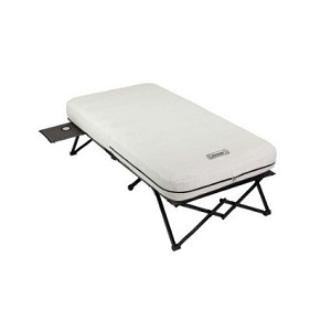 Inflatable Bed Coleman Twin Framed Cot with Air Bed Mattress for Camping Traveling Guest Bed Portable.