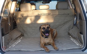 Deluxe Quilted and Padded Cargo Liner for Dogs Cargo Area of SUV.