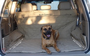 Deluxe Quilted and Padded SUV Cargo Liner for Dogs.