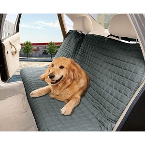 Dog Car Seat Cover Large Bench Pet Vehicle Rear Seat Blanket Quilted Protector.