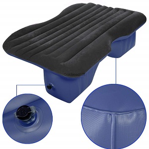 Homep Car Travel Inflatable Air Bed Mattress for Car, SUV back seat, contours to the backseat of most vehicles.