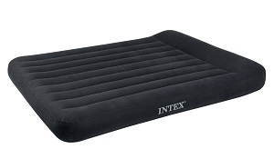 Intex Pillow Rest Classic Full Inflatable Air bed Mattress Double Size Blow Up Bed with built-in Pump and Pillow, Full Size Sheets Fit this air mattress.