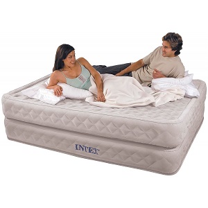 INTEX Supreme Air-Flow Queen Air Bed Mattress Raised Height.