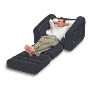 Intex Inflatable Pull-Out Chair and Twin Bed Sleeper, great for college dorm room, guest idea for a small space.