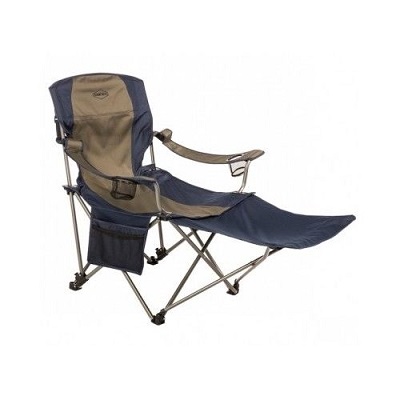 Kamprite Folding Camp Chair with Detachable Footrest.