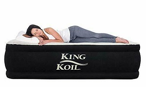 King Koil Comfort raised King Size Inflatable Guest Air Bed.