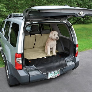 Kurgo Waterproof Cargo Cape Liner for Cars and SUVs, Canine Covers Cargo Liner with Bumper Flap.