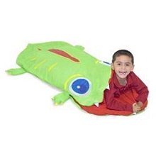 Melissa & Doug Augie Alligator Childrens Character Sleeping Bags for Boys