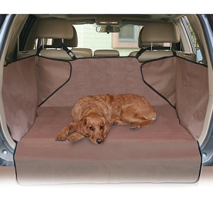 Tan Pet SUV Full Cargo Area Liner for Dogs and Dirty Items.