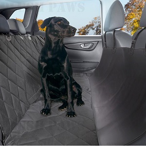 Pet Seat Cover with Seat Anchors, Waterproof, Hammock, non-slip silicone backing