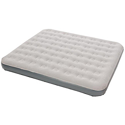 Stansport King 450 pound capacity heavy duty king size PVC Inflatable Air Bed mattress for heavy people with Repair Kit, Gray.