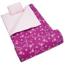 Wildkin Princess 66" Plush Stay Warm Sleeping Bag with pillow - for girls