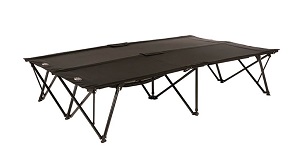 High End Kamprite 2 person compact camping cot on Legs