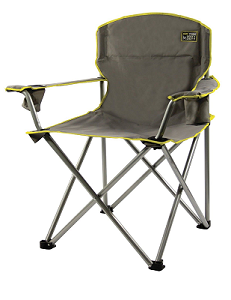 Quik Shade Heavy Duty Camp Chair with 25 inch wide oversized seat and is built to be comfortable for even the large build person. 500 lb. Oversized Folding Quad Camp Chair for the Big Man