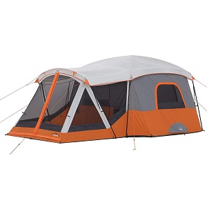 CORE 11 Person Cabin Tent with Screen Room, 17' x 12' Tent.