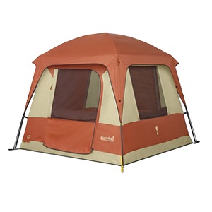 EUREKA Copper Canyon 4 4-Person Tent, Cabin Style Straight Walled 7' Center Height for Tall People.