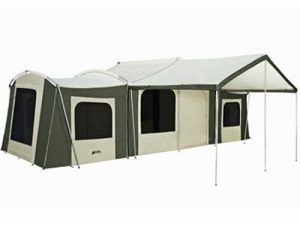 Large Kodiak Grand Cabin 3 Rooms 12 Person Large Camping tent with Awning for Large Family.