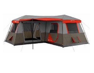 Ozark Trail super large cabin tent for camping 12 person big family cabin style giant camping tents.