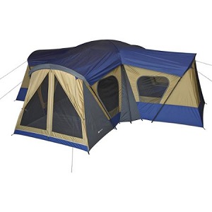 Ozark Trail 14-Person Tent with Electrical Cord Access, 4 Rooms, 4 Doors