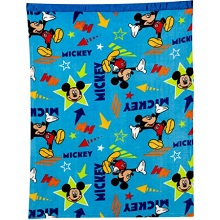 Disney Mickey Mouse Toddler Blanket Throw for Boys Bed.