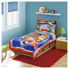 Paw Patrol 4pc Toddler Bedding Set kids bed.