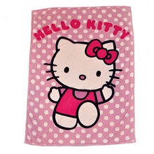 Hello Kitty Microplush Sherpa Twin Size Throw Blanket for Girls