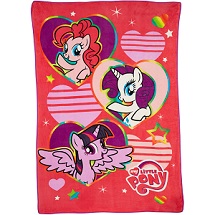 My Little Pony Twin Plush Blanket for Kids