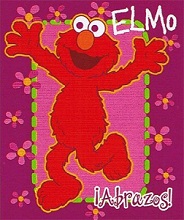 Sesame Street Twin Plush red Elmo Blankets for Toddler Girls Bed Blanket.