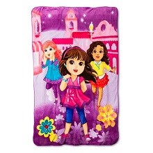 Dora the Explorer Blanket Twin Character Bedding for Kids Bedroom.
