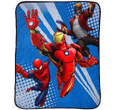 Marvel Avengers Plush Throw Blanket, Fun Kids Character Bedding.