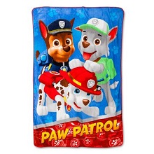 Kids Paw Patrol Plush Fleece Twin Size Throw Blanket.