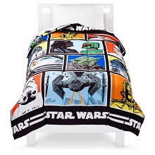 Kids Star Wars Classic Comforter Twin, Black Childrens Star Wars Bedding.