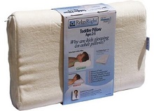 Relax Small Pillow Toddlers 100% Hypoallergenic for both back and side sleepers.