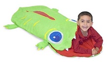 Augie will be the highlight sleeping bag at the sleepover party.