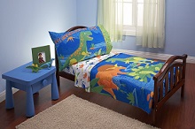 Everything Kids Dinosaurs 4 Piece Toddler Bedding Set Boys 