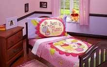 Winnie the Pooh Toddler Bedding 4 Piece Set - Yummy Hunny Pink, Super Soft