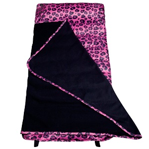 Wildkin Nap Mat, Sleeping Pad - Pink Leopard Daycare Nap Mats