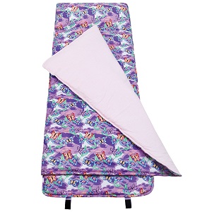 Wildkin Child Butterfly Nap Mat with Pillow and Butterflies.