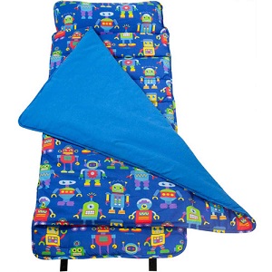 Wildkin Olive Kids Robots Nap Mat, daycare, preschool